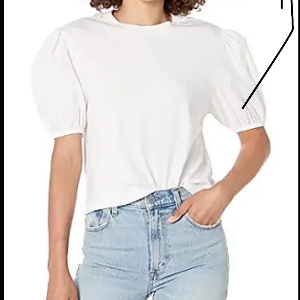 French connection puff sleeve top -Size L